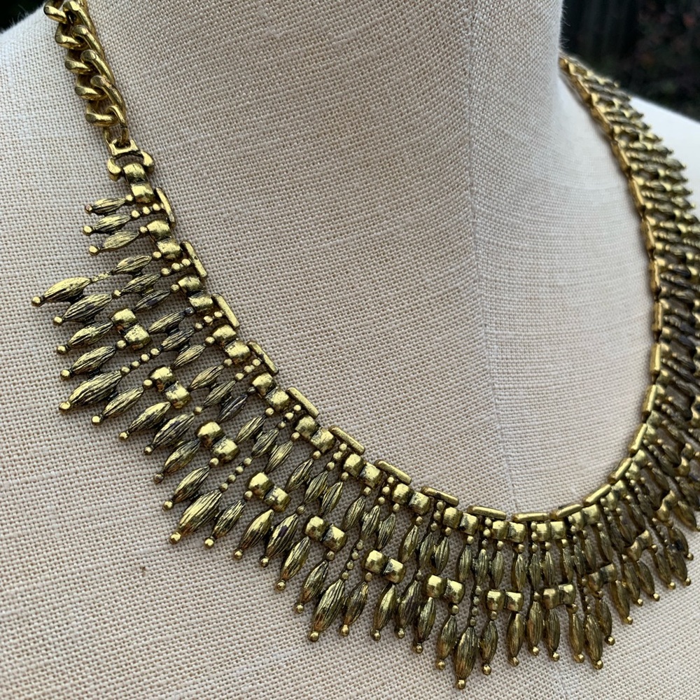 Metal Sunburst Collar Necklace - Picture 8 of 10